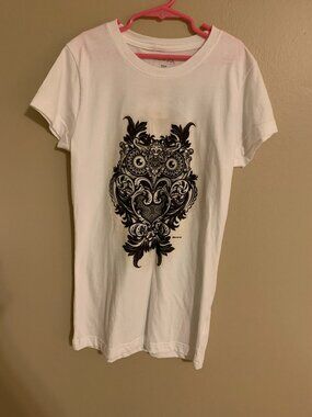 DISCOUNTED!!!  DEL SOL TEE SHIRT ORNATE OWL  NWT